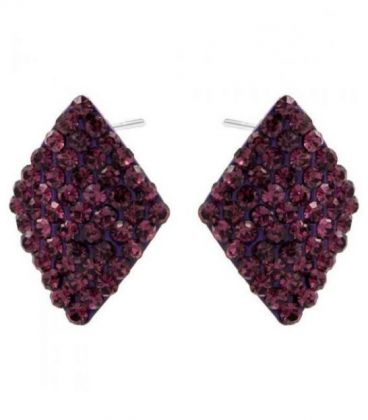 Серьги-гвоздики “Ромбик”