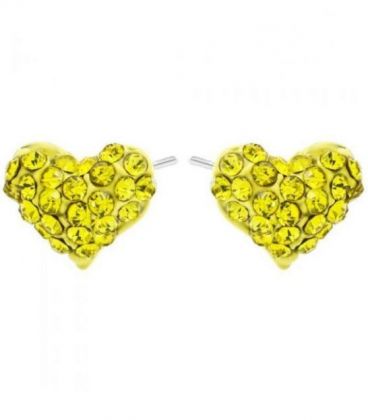 Сережки-гвоздики "Сердечки"