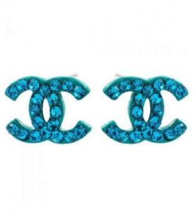 Серьги-гвоздики “Chanel”