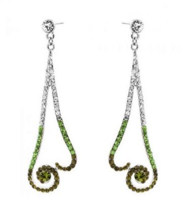 Сережки вечірні "Завитки"