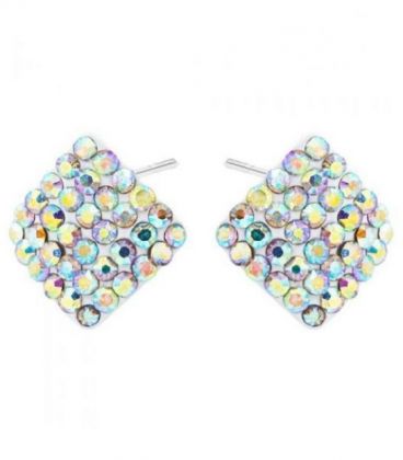 Серьги-гвоздики “Ромбик”