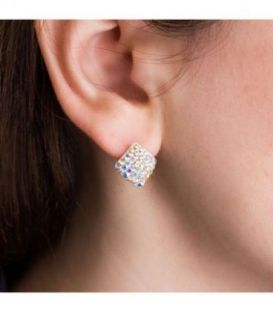 Серьги-гвоздики “Ромбик”