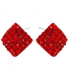 Сережки-гвоздики "Ромбик"