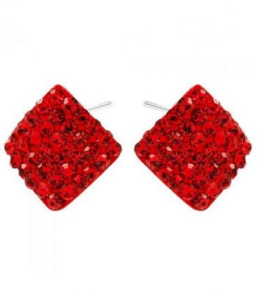 Серьги-гвоздики “Ромбик”