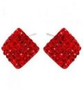 Сережки-гвоздики "Ромбик"