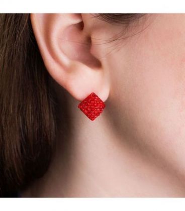 Серьги-гвоздики “Ромбик”