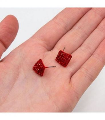 Серьги-гвоздики “Ромбик”