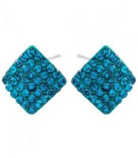 Сережки-гвоздики "Ромбик"