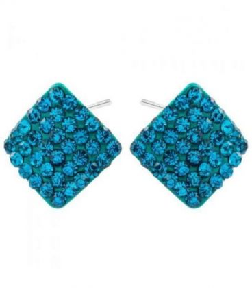 Сережки-гвоздики "Ромбик"