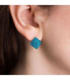 Сережки-гвоздики "Ромбик"