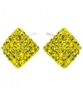 Серьги-гвоздики “Ромбик”