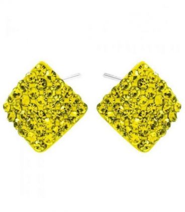 Сережки-гвоздики "Ромбик"