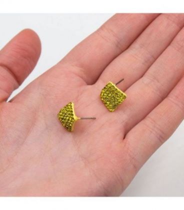 Серьги-гвоздики “Ромбик”