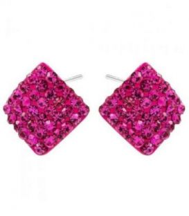 Сережки-гвоздики "Ромбик"