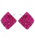 Серьги-гвоздики “Ромбик”