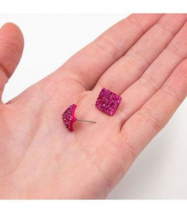 Серьги-гвоздики “Ромбик”