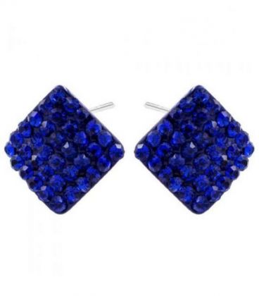 Серьги-гвоздики “Ромбик”