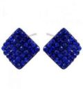 Серьги-гвоздики “Ромбик”
