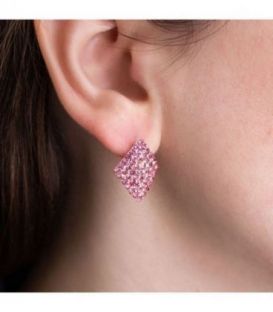 Серьги-гвоздики “Ромбик”