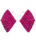 Серьги-гвоздики “Ромбик”