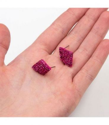 Серьги-гвоздики “Ромбик”