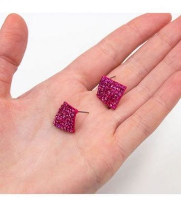 Серьги-гвоздики “Ромбик”