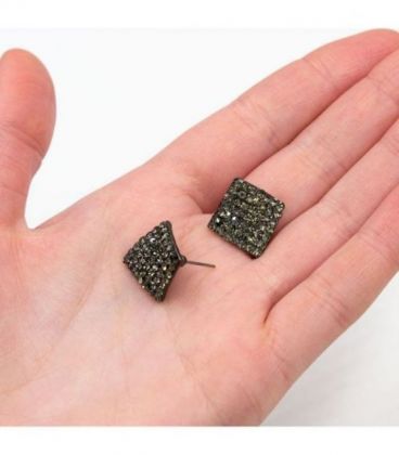 Серьги-гвоздики “Ромбик”