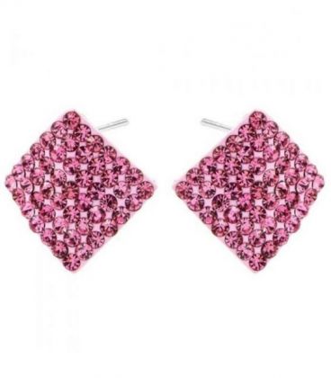 Сережки-гвоздики "Ромбик"