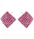 Серьги-гвоздики “Ромбик”