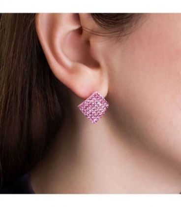 Серьги-гвоздики “Ромбик”