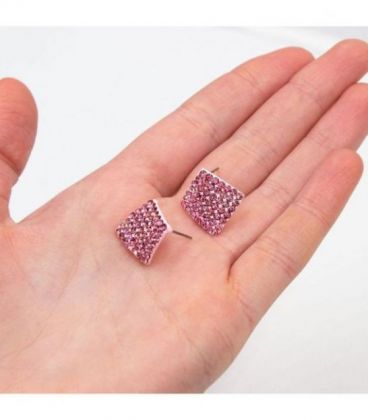 Сережки-гвоздики "Ромбик"