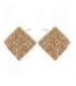 Серьги-гвоздики “Ромбик”