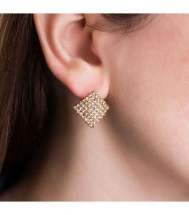 Серьги-гвоздики “Ромбик”