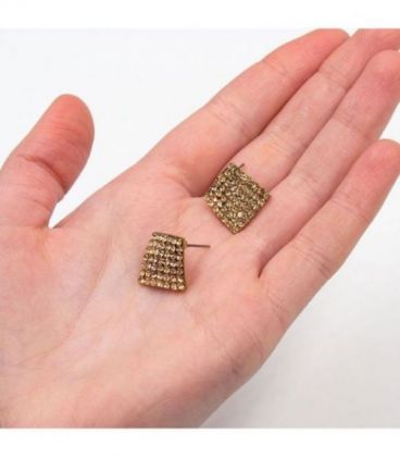 Сережки-гвоздики "Ромбик"
