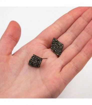 Серьги-гвоздики “Ромбик”