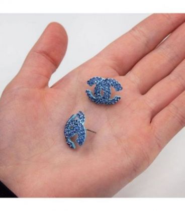 Сережки-гвоздики "Chanel"