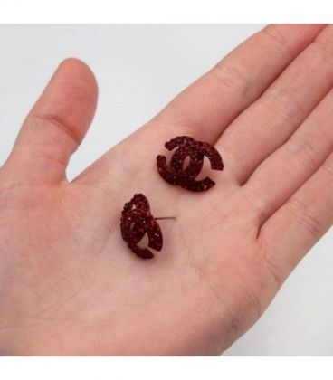 Серьги-гвоздики “Chanel”