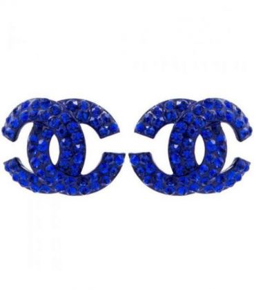 Сережки-гвоздики "Chanel"