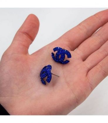 Сережки-гвоздики "Chanel"