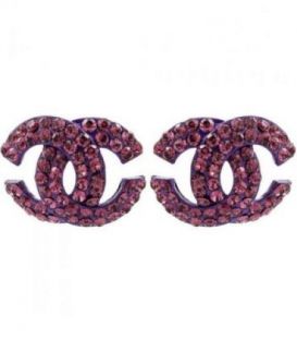 Сережки-гвоздики "Chanel"