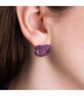 Сережки-гвоздики "Chanel"