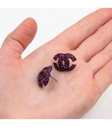 Серьги-гвоздики “Chanel”