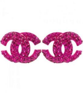 Сережки-гвоздики "Chanel"