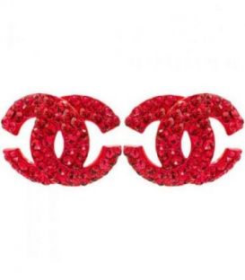 Сережки-гвоздики "Chanel"