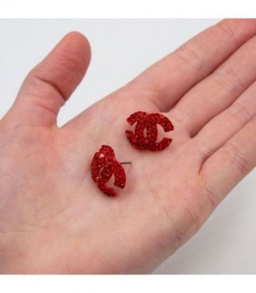 Серьги-гвоздики “Chanel”