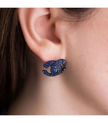 Сережки-гвоздики "Chanel"