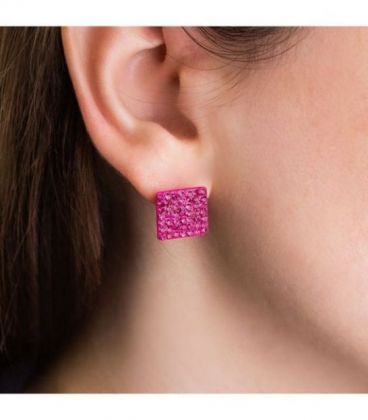 Сережки-гвоздики "Куб"