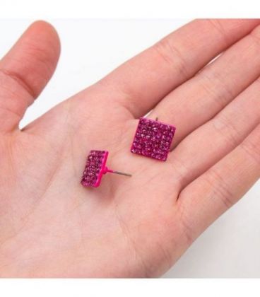 Сережки-гвоздики "Куб"