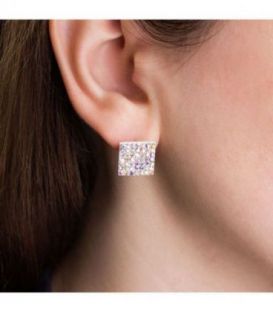 Сережки-гвоздики "Куб"