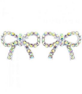 Серьги-гвоздики “Бантик”